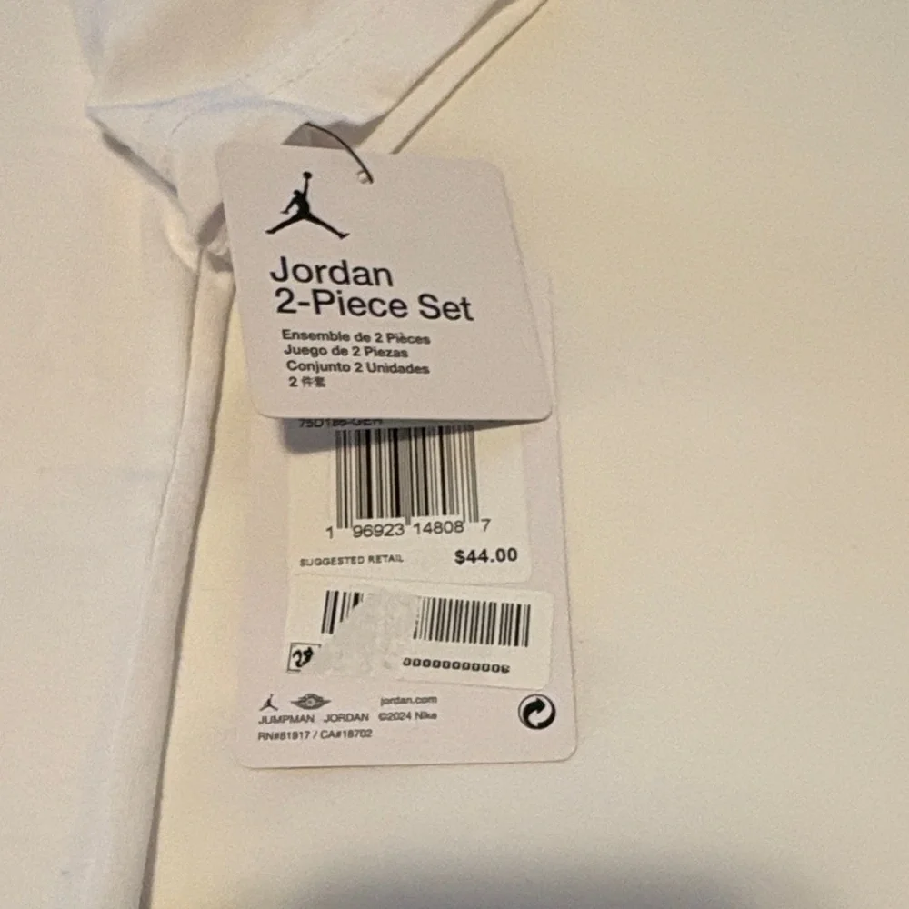 Jordan White and Gray Toddler Set